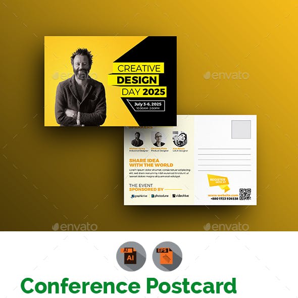 Conference/ Event Postcard Template