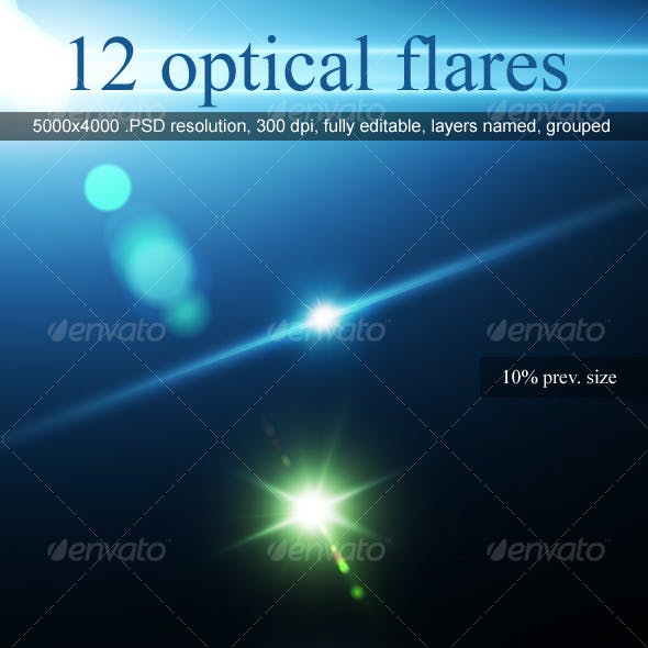 12 Optical Flares