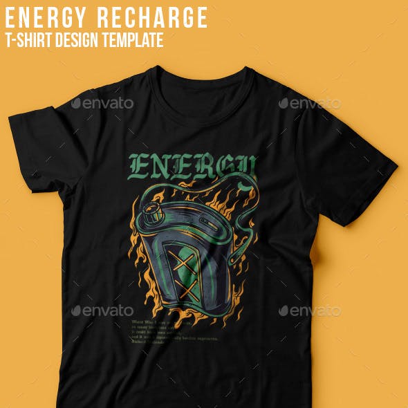 Energy Recharge T-Shirt Design