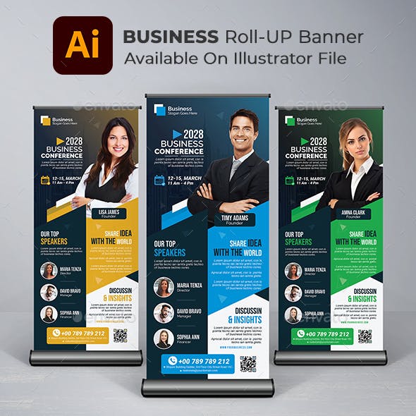 Business Roll up Banner Design