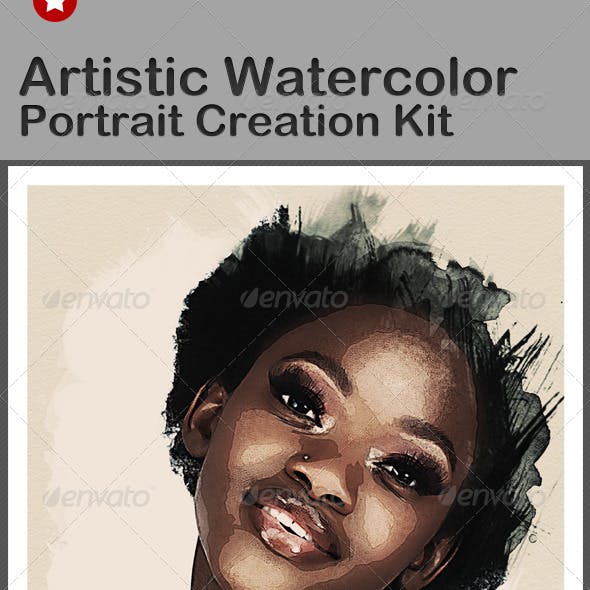 Artistic Watercolor Portrait Creation Kit